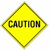 Yellow diamond-shaped caution sign with black text 'CAUTION' and pixelated white text reading 'i have a fragile heart...' and 'don't break it.'