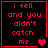 Four identical display red pixelated text on black background with heart symbols changing across frames