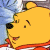 A 3x2 contact sheet of six animated frames showing Winnie the Pooh's face in a cartoon style with subtle expression changes across frames.