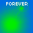 Four display the word FOREVER in white pixelated text over a blue-green gradient background with shifting green light effects