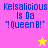 Four pixelated display identical text with two distinct star symbols on a pink and yellow background