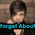 A four- of pixelated images showing a person with short dark hair in various poses and backgrounds, with overlaid text and symbols