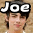Four identical headshots of a person with dark hair arranged in a , each overlaid with the text "Joe" in bold white letters on black background