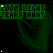 Green pixelated text 'GOOD LIGHT YEARS AWAY' appears above a dark green heart-shaped background with animated white and green light effects.
