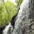 Pixelated green foliage with white and gray background elements, showing no visible text or distinct objects.