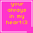 Four pink square with yellow text reading 'your always in my heart<3' and white borders, each containing a distinct small symbol at the bottom-right corner