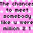 Pixelated text repeats across a pink background with white star patterns, displaying phrases like 'The chance to meet somebody like u were million 21 million 21' in black font.