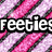 A pixelated image with diagonal pink and white stripes, featuring partial text 'Feeties' on the left and 'Haha lol' on the right, plus a small heart symbol.