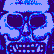Pixelated digital artwork featuring multiple stylized faces in a with distinct color palettes and expressive features