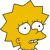 Pixelated yellow cartoon character with spiky hair, wide eyes, and a slightly open mouth showing teeth.