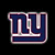 Three identical blue and white 'NY' logos on black background with one gray , each logo has a white outline and blue fill with a white horizontal bar across the bottom
