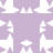 A static pixelated image with a lavender background and white abstract shapes resembling stylized trees or clouds arranged symmetrically.