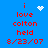 Blue background with red pixelated text reading 'i love colton held 8/23/07' and two white pixelated symbols, one heart and one starburst, in different positions across frames.