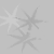 Pixelated grayscale image of multiple overlapping starburst shapes with varying brightness levels on a light gray background.