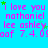 Static image with bright cyan background displaying repeated pink text lines and small green stars.