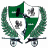 A 48x48 pixel animated contact sheet showing two frames of a green and white emblem with swords, laurel wreaths, and text reading "Original Icons .com" on a dark green background.