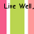 Pixelated text on a striped background with pink, green, and white vertical stripes and a gray rectangle.