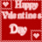 Red pixelated icon with white text and heart symbols, featuring 'Happy' at top, partial words below, a large 'D', and two hearts.
