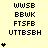 A static image of a of pixelated text and symbols on a pale yellow background with a gray rectangle in the bottom right corner
