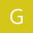 A white pixelated letter G on a solid yellow background with no additional elements or text.