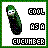 identical pixelated cucumber icons with green borders, each displaying 'COOL AS A CUCUMBER' text in black and green