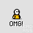 Pixel art character in yellow shirt with white face and black outline, showing multiple expressions including speech bubbles 'OMG!', 'NO REALLY', 'IT'S HM', 'WHAT?', and a crown variant.