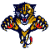 A 50x50 pixel animated contact sheet showing three frames of a hockey-themed buddy icon featuring the Nashville Predators mascot, NHL shield logo, and Eastern Conference emblem.