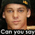 A pixelated image of a person wearing a dark cap with yellow emblem, showing three distinct facial expressions