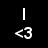 Black background with white vertical line and '<3' symbol; right side shows pixelated image of person with 'Zac Efron' text overlay and '<3' symbol.
