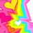 Pixelated rainbow star with hearts on pink background, purple with pink text reading 'I Luv SVS!!!!!' and 'Sooooo Much!!'