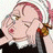 A 48x48 pixel animated buddy icon featuring a cartoon character with pink hair and closed eyes on the left, paired with "Anime IM" text in white pixelated font on black background on the right.