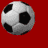 Six soccer balls on red background with text "Darlem #16" and blue icons below; one ball shows animation change.
