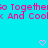Pixelated cyan background with repeating pink text and floating heart symbols.