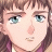 A 48x48 pixel buddy icon featuring a close-up of an anime-style character with brown hair and blue eyes on the left, paired with stylized text reading "Anime IM" and "COM" on a black background to the right.