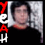 Animated sequence of a person in multiple poses with 'YEAH' text in red and white, showing facial expressions and clothing changes.