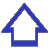 A contact sheet of 15 blue arrow icons in various orientations and styles on a gray background, arranged in a 4x4 grid with one empty space.