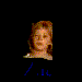 Animated sequence of a person with light brown hair in various poses against black background, including full face, profile views, and close-ups.