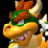 A 4-frame contact sheet of a pixelated cartoon character with yellow skin, green headband, orange spikes, and white horns in various poses against black background.