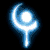 Six neon-style icons arranged in two of three, each with a glowing outline and central light source on black background