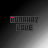 Animated sequence of 'RUNAWAY LOVE' text with shifting pink pixel fragments against a dark gradient background.