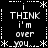 Black background with white pixelated text and symbols arranged in a pattern, displaying repeated phrases
