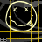 Animated contact sheet of 20 frames showing a yellow smiley face icon with