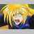 Pixelated image of a character with long blonde hair and a blue outfit against a yellow and green background.