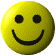 Animated sequence of yellow smiley face icons in various orientations and shades, showing rotation and perspective changes.