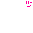 A static pixel art icon of a pink heart shape with a small rectangular extension on the left side, set against a plain white background.