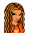 Pixel art contact sheet showing a Roxy Girl character in orange shirt and flared jeans across multiple frames with 'Roxy Girl!' text below.