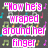 A static image with colorful text phrases in pink, blue, green, orange, teal, and red over a dark gray background filled with small multicolored musical notes.