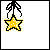 Animated contact sheet showing a yellow star-shaped icon with dotted pattern and black string, transitioning from hanging to falling while text "MAKE A wish" appears in pixelated font across frames.