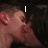 A four- shows a person kissing another with text overlays: 'I' top-left, 'Love' top-right, 'Pat' bottom-left