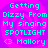 Pixelated cyan text on a purple spiral background reads "Getting Dizzy From My singing SPOTLIGHT <3 Mallory" in four identical